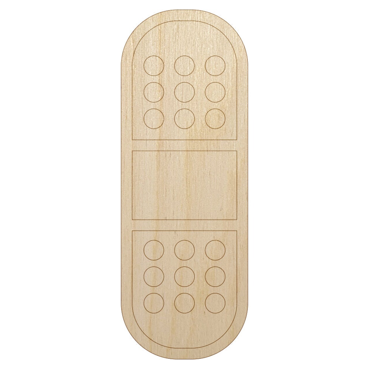 Medical Injury Bandage Unfinished Wood Shape Piece Cutout for DIY Craft Projects